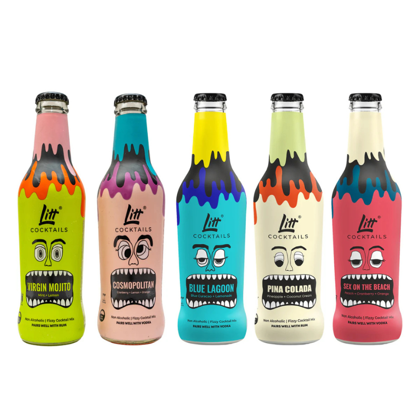 Assorted Fizzy Cocktail Mixers – Pack of 5