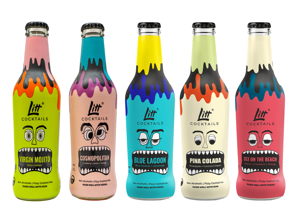 Assorted Fizzy Cocktail Mixers – Pack of 5