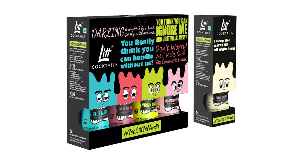 Assorted Fizzy Cocktail Mixers – Pack of 5