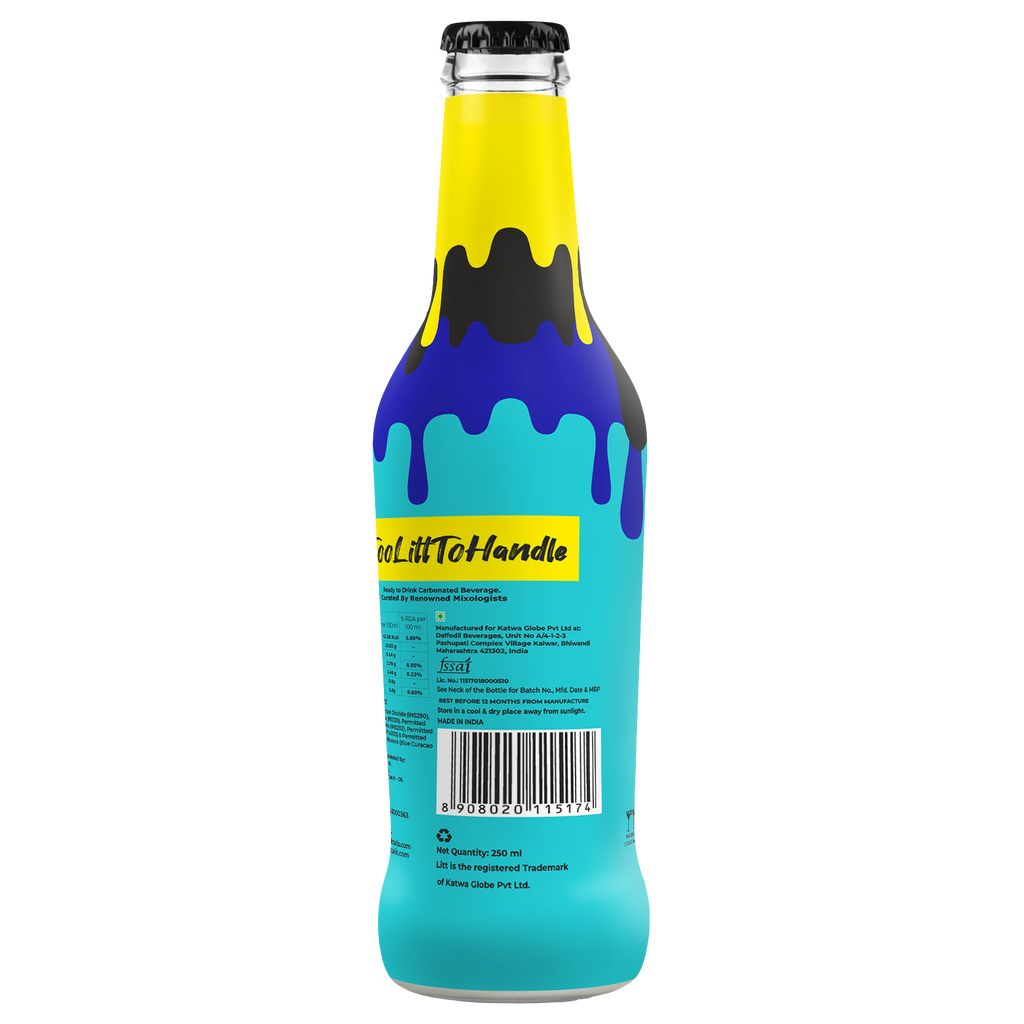 Blue Lagoon fizzy cocktail mixer Pack Of 4
