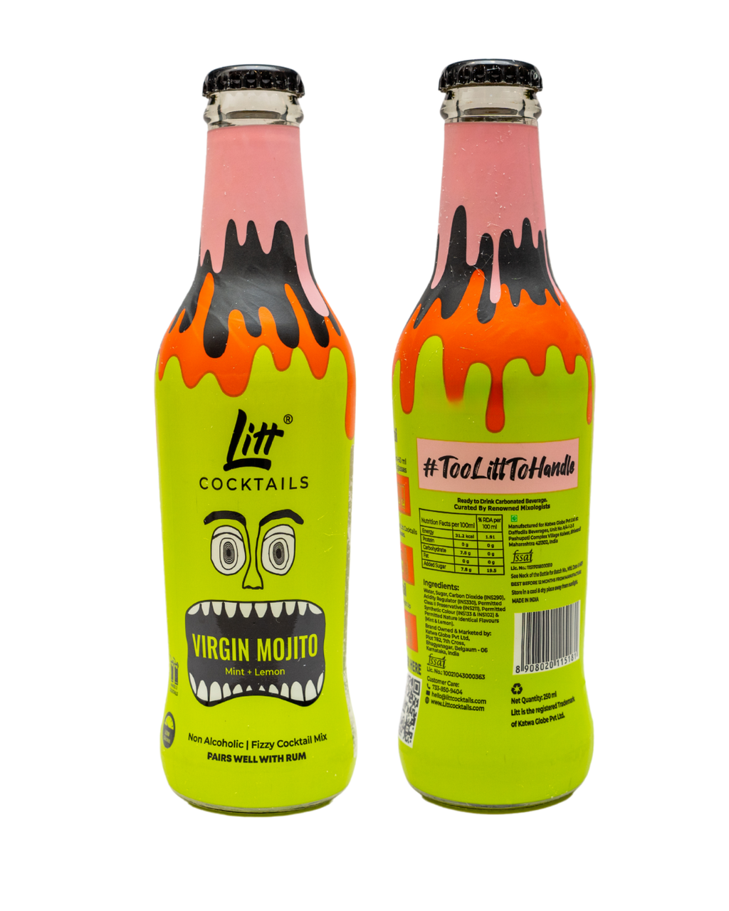 Virgin Mojito Fizzy Cocktail Mixers Pack Of 4