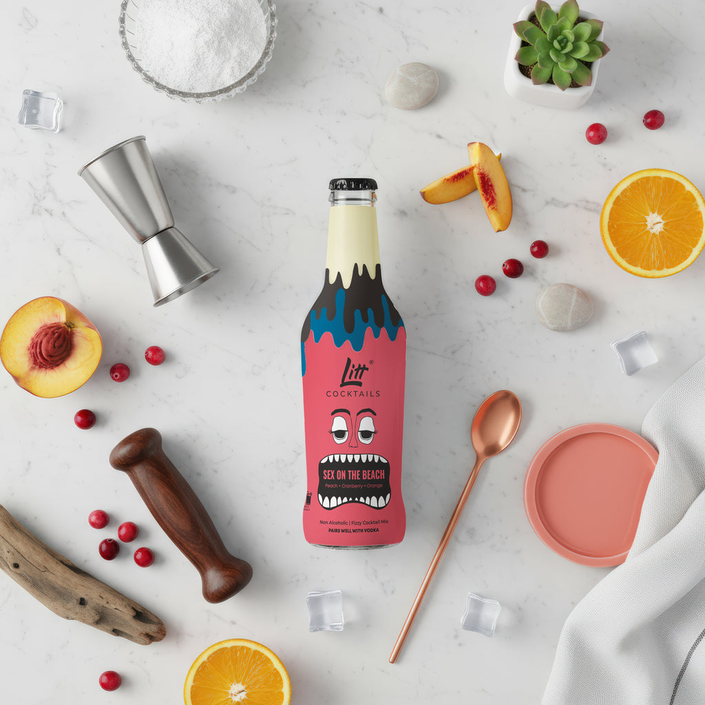 Sex on the beach fizzy cocktail mixer Pack Of 4