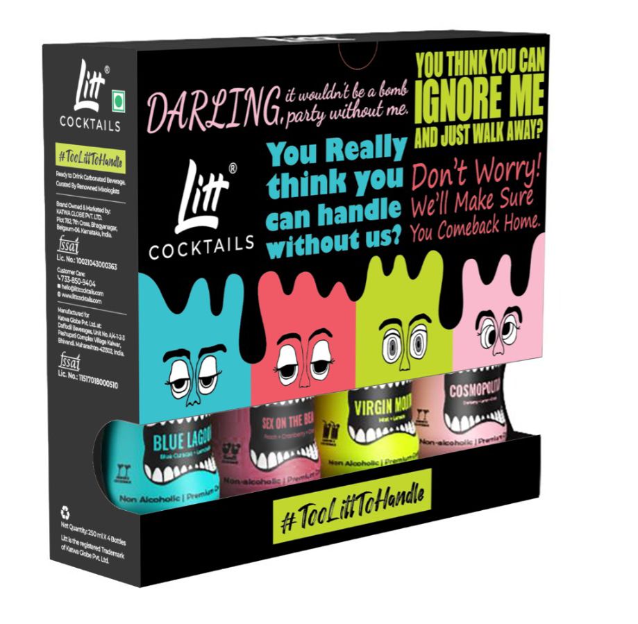 Virgin Mojito Fizzy Cocktail Mixers Pack Of 4